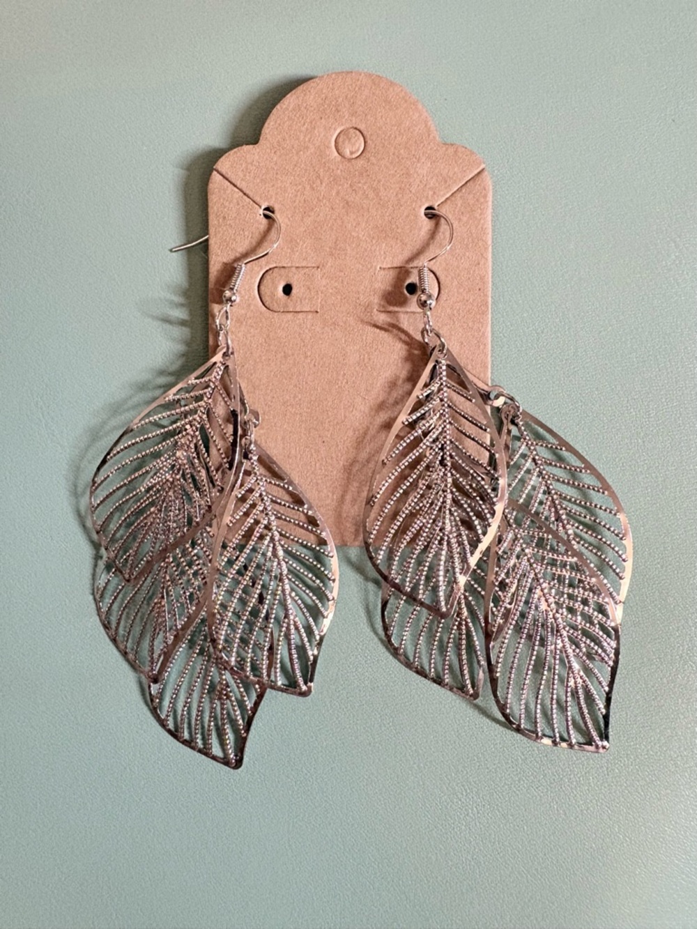 *5 for $20* Leaf Delicate Dangle Earrings in Silver